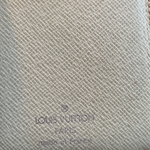 Rare🔥AUTHENTIC LOUIS VUITTON damier Azure checkers print snap kisslock wallet - Picture 15 of 16